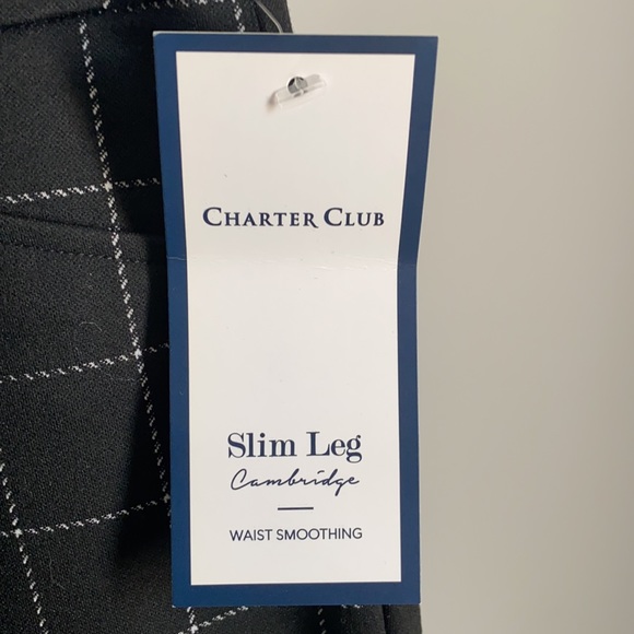 NWT! Charter Club Ladies Design Slim Leg Trousers - Picture 5 of 6